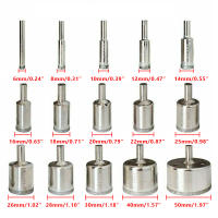 Juego De 15 Piezas De Brocas De Diamante Cerradas Para Tijeras De Azulejos Mármol Vidrio Cerámica 6-50mm Herramienta De Perforación Para DIY - details 2