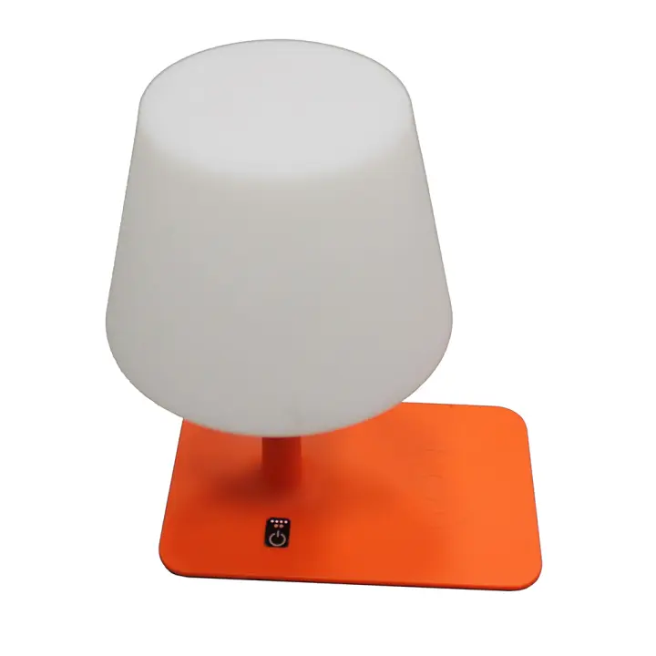 Lámpara de mesa moderna 24 x 18 cm  LED con cargador inalámbrico USB - SpazioLuzio - 1