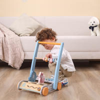 PolarB – Andador Madera bebe correpasillos caminador con ruedas - Centro de Actividades Montessori Baby Walker Carrito con Juego – 6+meses Juguetes Educativos - details 1