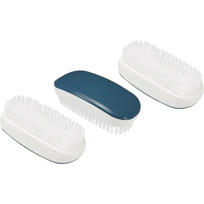 Verde Cepillo de Limpieza PBT Cerdas 3 Unidades Manual Zapatos Zapatillas Deportivas Azul - 1