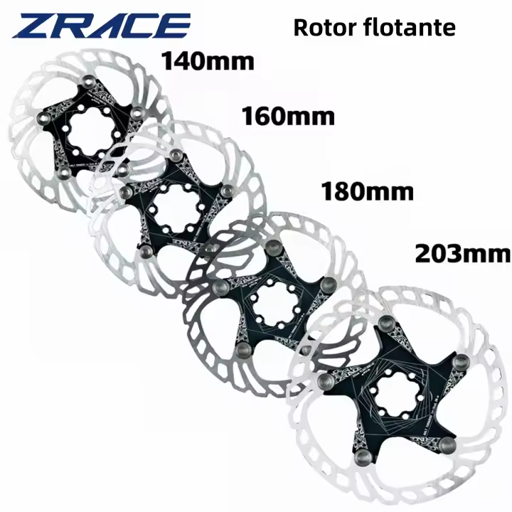 Rotor De Freno De Bicicleta ZRACE Resistente Al Calor Flotante 160mm 180mm 203mm Disco Hidráulico Para MTB Y Bicicletas De Carretera - 1