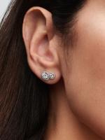 Pandora - Pendientes de botón con halo abrazador - Plata de ley - details 0