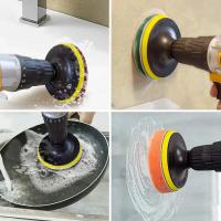 Kit De Cepillo Eléctrico Para Limpieza De Coche Azulejos Baño Cocina Escobillas Plásticas Esmerilador Eco-amigable Tamaño 4 Pulgadas - details 11