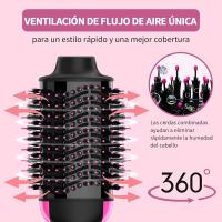 🔥【GIFT MAMÁ】Cepillo Secador Profesional 2en1｜Tecnología Iónica Antiencrespamiento｜Doble Voltaje Mundial｜Motor Turbo 1200W｜Salón en Casa-Cecodadi - details 3