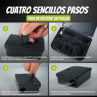 DECEVI - Pack de 4 u 8 Portacebos para Ratones con Llave de Seguridad - Control de Plagas de Roedores en el Hogar - details 1