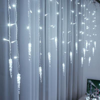 Guirnalda LED De Navidad Con Luces De Hielo Icicle 220V Para Decoración De Bodas Y Exterior Forma De Cono Cortina Luz De Hogar - details 3
