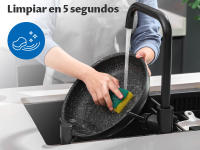 Juego de utensilios de cocina de inducción de 10 piezas, juego de ollas y sartenes antiadherentes con asas extraíbles, para todas las cocinas, diseño apilable, apto para lavavajillas y horno - details 2