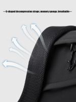 Mochila impermeable de poliéster para hombre, morral sencillo de 15 pulgadas, de Color sólido, a la moda, para ordenador de estudiante y pareja - details 7