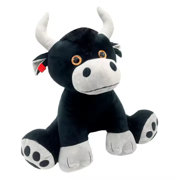 Figura Muñeco de trapo Toro Bravo Sentado  de Lidia España 20cm - Para todas las edades: +0 meses - 1