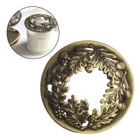 Tapa De Vela Vintage Con Patrón De Flores Estilo Retro Accesorio Decorativo Para Velas Y Incienso Cubierta De Metal Hueco - details 6