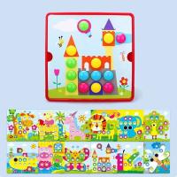 Juego De Rompecabezas De Hongo 3D Para Uñas Juguete Educativo Montessori Para Bebés Animales De Dibujos Animados Juguete Para Niños Regalos Tempranos - details 12