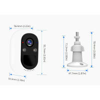 Cámara De Seguridad Inalámbrica Exterior 2K 3MP Con Luz De Luces Y Silbato Sirena Audio Bidireccional Impermeable Cámara IP WiFi Con Batería - details 8