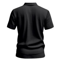 Camisa POLO de manga corta con solapa y botones, informal, de lino, transpirable, estilo británico, de verano para hombre - details 34