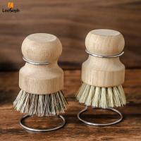 Cepillo De Palma Leeseph Para Limpieza De Platos Y Ollas De Hierro Fundido Con Porta Cepillo De Acero Inoxidable Cepillo De Madera Para Cocina Ecológico Y Duradero - details 4