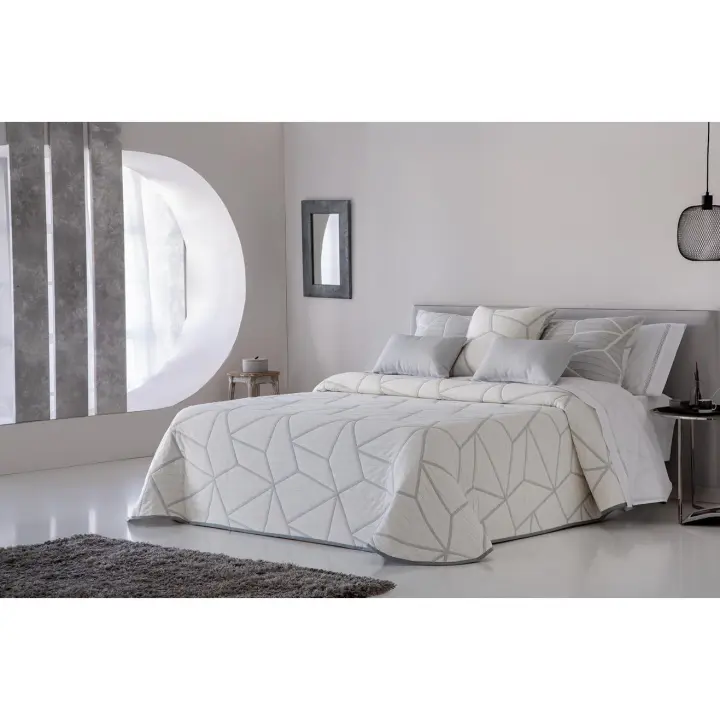 JVR - COLCHA TIPO 10 modelo LINE - Tejido Jacquard Pique - Fabricado en España - Cama 90/105/135/150/160/180 - 1
