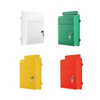 Buzón De Correo De Pared Con Capacidad Grande Apertura Ancha Cerradura Buzón De Cartas Para Escuela Oficina Edificio Resistente Al Desgaste Fácil De Usar - details 1