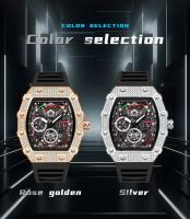 Reloj De Cuarzo Para Hombre OFNS 7105 Creativo Hueco Con Luz Nocturna Y Calendario Resistente Al Choque Y Agua Bandeja De Silicona Estilo Casual - details 9