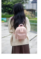 Mochila Versátil Para Mujeres 2024 Con Impresión De Polka Dots Mini Mochila Fresca Y Dulce Material PU Con Funda De Poliéster - details 10