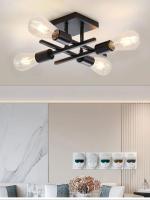 Modern Nordic 4-luz Techo, Base E27, Luz Colgante Para Sala De Estar, Dormitorio, Estudio (sin Bombilla) Material De Cuerpo Hierro - details 3