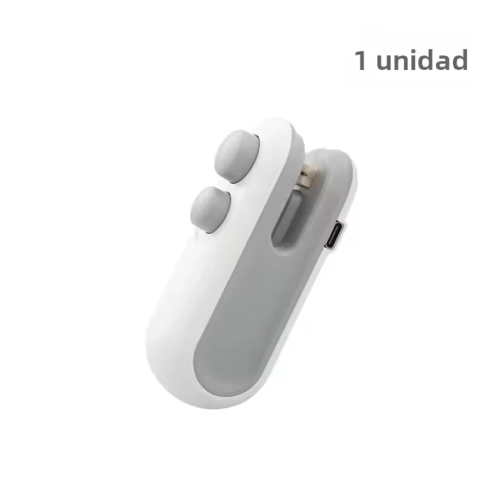 Sello Portátil Mini 2 En 1 Para Aperitivos Sello De Calor Recargable Para Uso Doméstico Sello De Vacío Para Bolsas De Plástico - 1