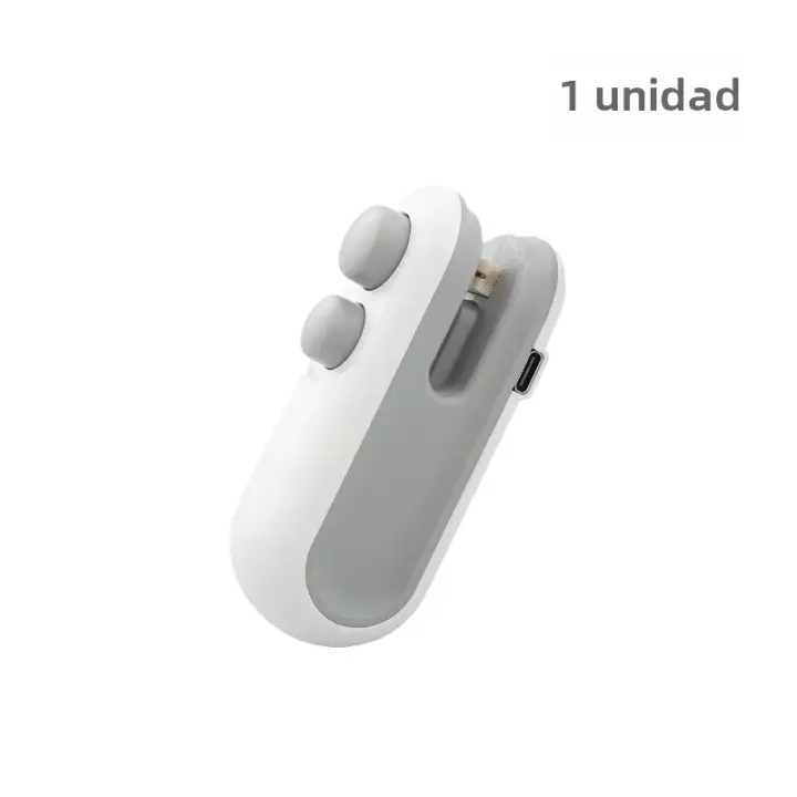 Sello Portátil Mini 2 En 1 Para Aperitivos Sello De Calor Recargable Para Uso Doméstico Sello De Vacío Para Bolsas De Plástico - 1