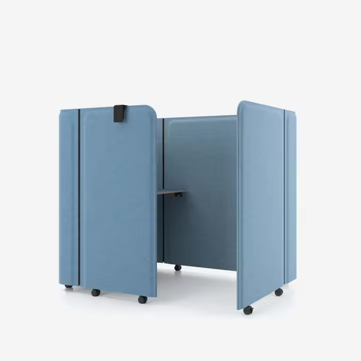 Oficina compacta Brainy color azul - 1