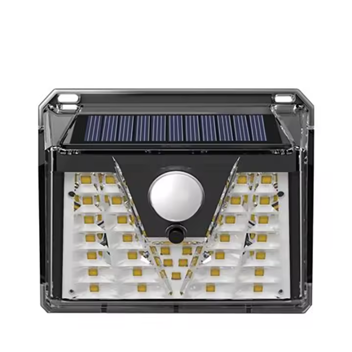 Elbat Aplique Led Solar - 150LM - Luz Fria 6500K - Sensor de Movimiento - Bateria 1200mAh - 1