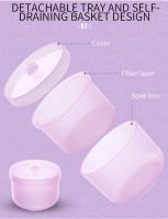 Caja De Desinfección Para Uñas Con Doble Filtración Caja De Almacenamiento Para Manicura Contenedor De Limpieza Para Cepillos De Uñas - details 6