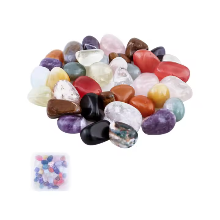 Aitsite Juego de piedras preciosas, piedras naturales de diferentes tamaños - 1