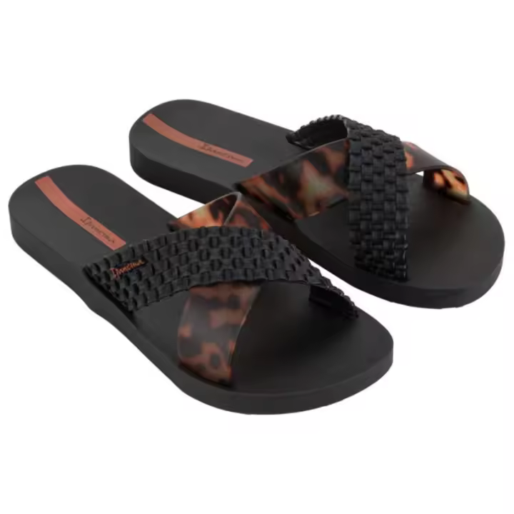 IPANEMA SENSE SLIDE CHANCLA NEGRO/CARAMELO PARA MUJER - 1