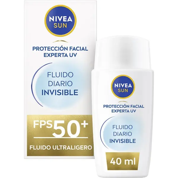 NIVEA SUN crema facial solar Fluido Diario Invisible SPF-50+ tubo 40 ml - 1