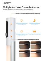 Lámpara Nocturna LED Recargable Con Sensor De Movimiento Para Cocina Luz De Mesa De Aluminio Tipo C Para Armarios - details 2