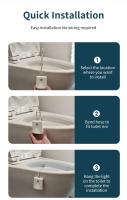 Lámpara De Noche LED RGB Para Inodoro Con Proyector De Estrellas Y Sensor De Movimiento Luz De Baño Impermeable WC Backlight - details 7