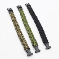 Brazalete De Sobrevivencia Para Camping Y Emergencias Al Aire Libre Con Cuerda Paracord De 7 Núcleos De 23cm Herramientas De Escape Y Paraguas - details 2