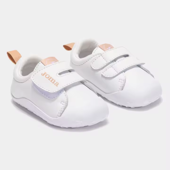 Deportiva Joma Respetuosas para Bebé Blancas y Rosas Velcro Casual Teddy Baby - 1