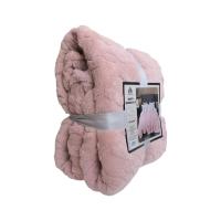 Manta Gruesa de Sofá y Cama Ochos en Color Rosa – Sedalina Suave con Sherpa, Calidez Garantizada- Mercatienda.es - details 3
