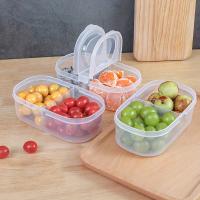 Caja De Almacenamiento De Queso Butter Block En Frigorífico Caja De Almacenamiento De Alimentos Con Doble Abertura Para Frutas Verduras Y Comida En El Armario De La Cocina - details 2