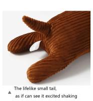 Cojín De Peluche De Perro Dachshund Suave Y Duradero Para Abrazar Decoración De Sofa Regalo Para Niños Forma Larga Tamaño 47in - details 10