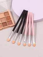6PCS Láminas De Sombra De Ojos De Goma De Alta Calidad Cepillo De Maquillaje Doble Cara Doble Lado Herramienta De Maquillaje - details 0