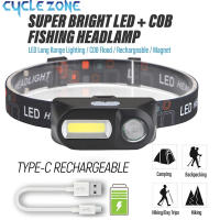 Linterna Frontal LED Recargable XPE+COB Mini Para Pesca Caza Camping Trabajo Al Aire Libre Fuente De Luz Impermeable Con Modos De Iluminación Diversa - details 0