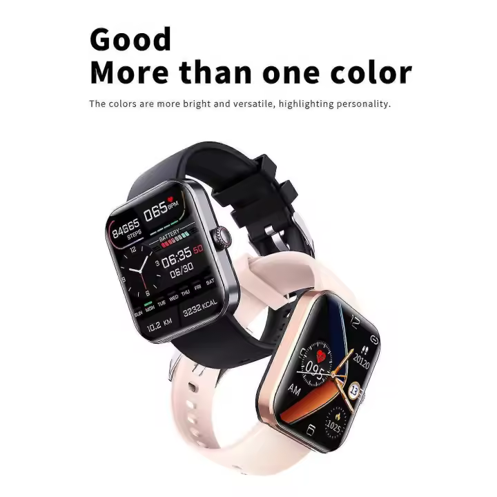 Azúcar de glucosa en sangre Smart Watch Monitor de temperatura corporal impermeable - 1