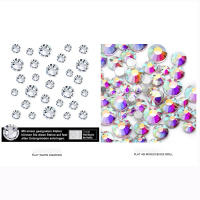 AB CRISTAL STRASS 144/288/1440PCS SS3 -SS50 Nėra karštųjų fiksavimo plokšti piedras dekoracija, skirta nagų dailei - detalės 0