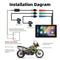 Pantalla Táctil Portátil Para Motocicleta IPX7 Impermeable 7 Pulgadas Con Navegación GPS Android Auto Y Wireless Carplay Resolución 1280x480 - details 39