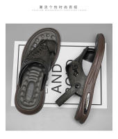 Sandalias De Flip-flop Para Hombre Verano Outdoor Casual Zapatillas Doble Propósito Antideslizantes Impermeables Suela Suave Cómodas Transpirables Zapatos De Playa - details 17