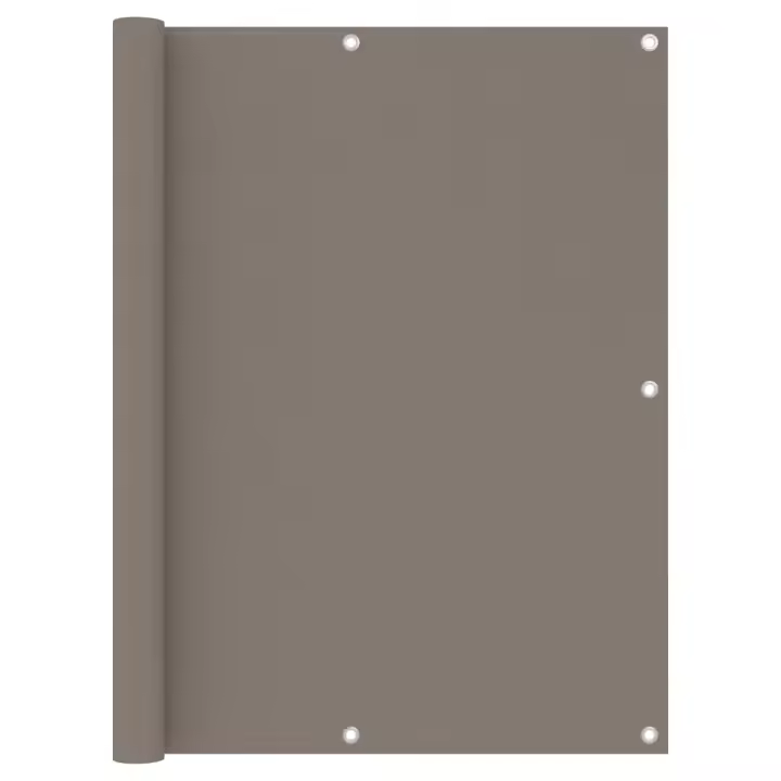Toldo para balcón de tela oxford gris taupé 120x400 cm - 1