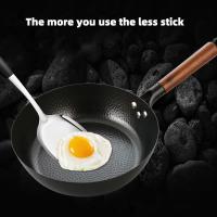 Sartén De 28cm Antiadherente Frying Pan De Hierro Para Cocinar Steaks Y Panqueques Sin Funda Apto Para Fogón Y Inducción - details 2