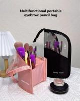 Bolso De Viaje Para Maquillaje Gran Capacidad Portátil De Moda Sencilla Almacenamiento De Cepillos De Maquillaje Y Lápiz De Cejas - details 0