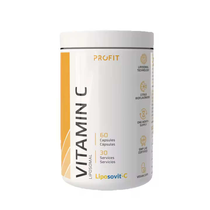 PROFIT Vitamin C Liposomal - 60 vcaps. Suplemento de Vitamina C para Apoyo Inmunológico y Antioxidante - 1