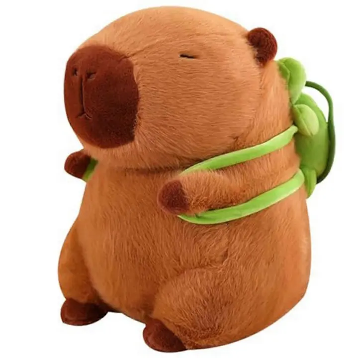 Peluche de capibara, juguete de peluche de capibara, lindo muñeco de peluche de capibara, regalo y decoración del hogar, 23 cm - 1