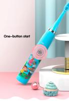 Cepillo De Dientes Eléctrico Para Niños Con Sonido Y Dibujos Animados Recargable Por USB Suave Impermeable Con Cabeza De Reemplazo - details 4